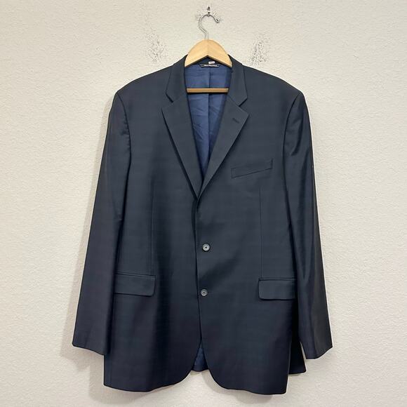 JACK VICTOR Luxor CT Blazer Jacket Black Navy Wool Sport Coat Business